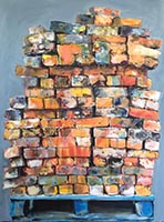 'Reclaimed bricks'
Oil on canvas, 76 x 102cm
2020  