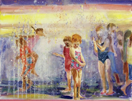 ‘Fountain’ 50 x 50 cm oil on canvas