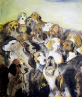 ‘Hounds’ 70 x 100 cm oil on canvas