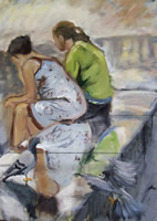 ‘Southbank’ 70 x 100 cm oil on canvas